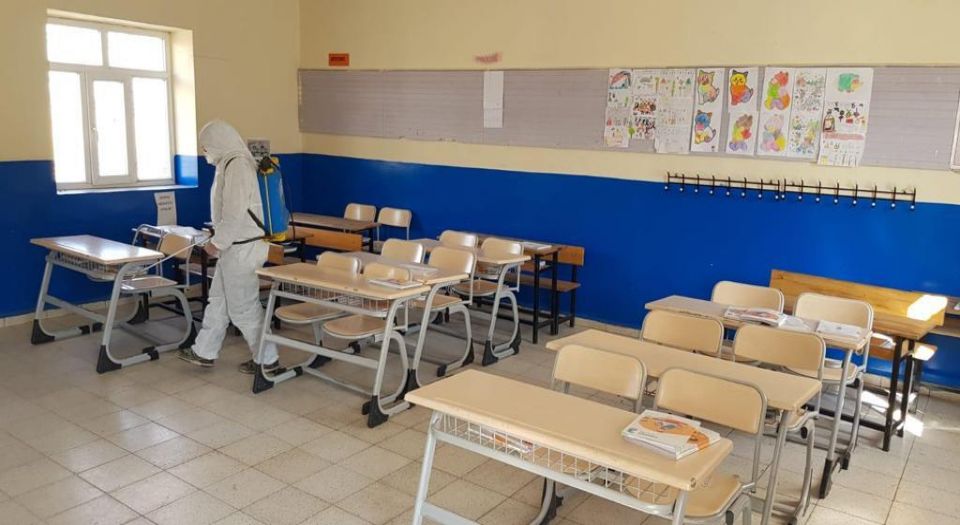 Mardin'in Kırsalındaki Okullar Dezenfekte Edildi