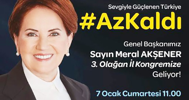 Akşener, 7 Ocak’ta Muğla’ya geliyor