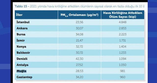 Kara Rapor 2022: Muğla, 9'uncu il oldu