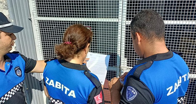Milas Belediyesi olaylı mekanı mühürledi