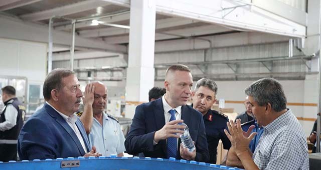 İlçe Protokolünden Labranda Su Tesislerine Ziyaret