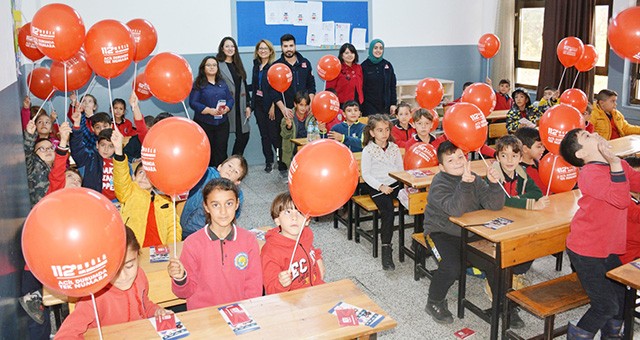 Okullarda ‘112’ bilgilendirme çalışması  