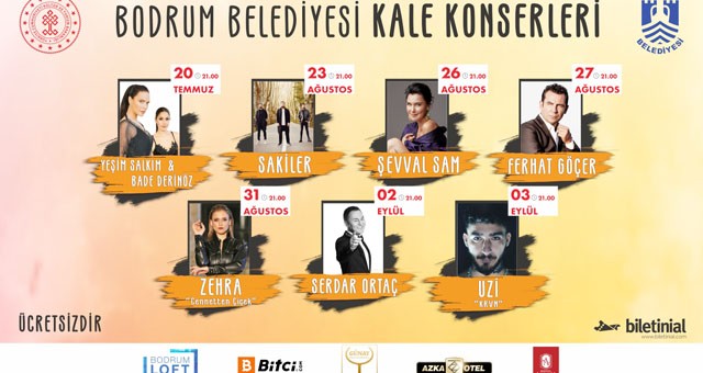 BODRUM BELEDİYESİ KALE KONSERLERİ BAŞLIYOR