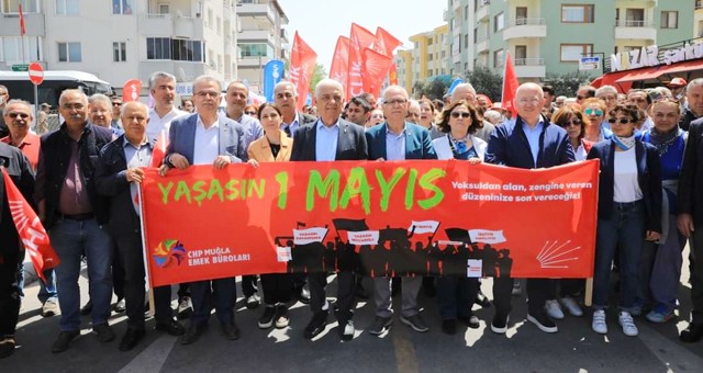 1 Mayıs Muğla'da kutlandı