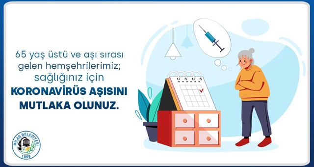 Milas Belediyesi’nden “aşı ol” çağrısı