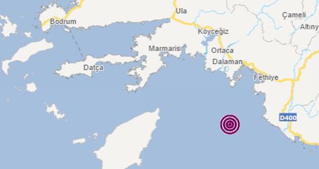 Fethiye’de deprem: 4.3