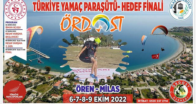 Türkiye Yamaç Paraşütü Finali Ören’de yapılacak