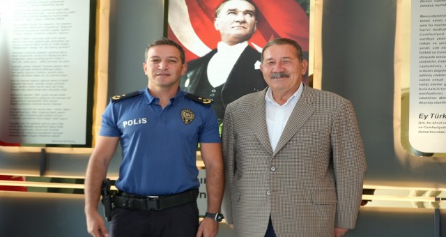 BAŞKAN TOPUZ’DAN MÜDÜR BOYDAK’A HAYIRLI OLSUN ZİYARETİ