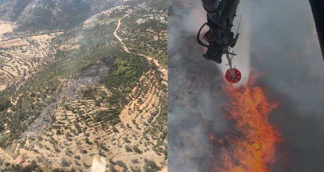 Seydikemer ‘de çıkan yangında 2 Hektarlık Alan Zarar Gördü