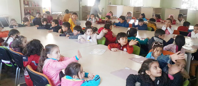 Anaokulu Öğrencilerinden, Milas Belediyesi Çocuk Kütüphanesi’ne ziyaret