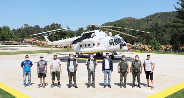 Milas Yangın Helikopteri Göreve Başladı