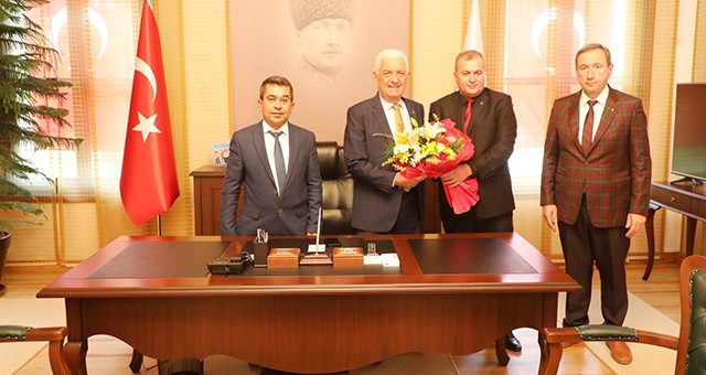 Şoförler Odası Başkanlarından Başkan Gürün’e Teşekkür Ziyareti
