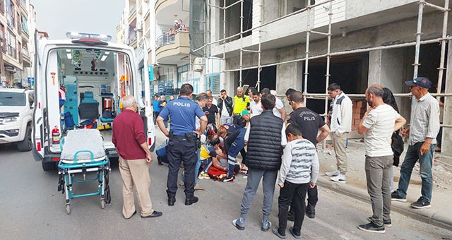 3’üncü kattan düşen işçi ağır yaralandı