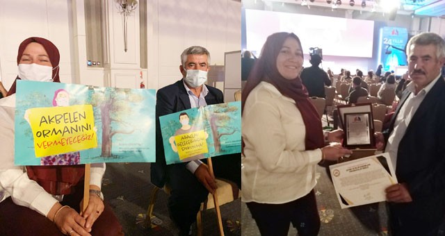  İkizköylü Direnişçiler Türk Toraks Derneği ödülünü aldi