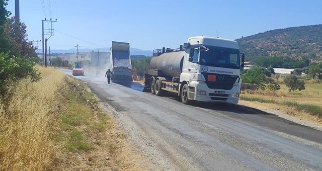 Bodrum Mumcular Mahalle yolu asfaltlandı