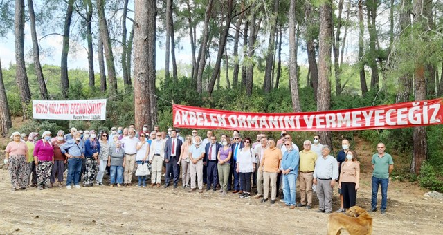 TMMOB yönetiminden  Akbelen Ormanı nöbetine destek ziyareti