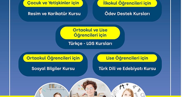 Milas Belediyesi’nden ücretsiz sınavlara hazırlık ve ödev destek kursları..