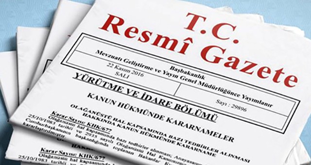 Yeni atamalar resmi gazetede yayınladı