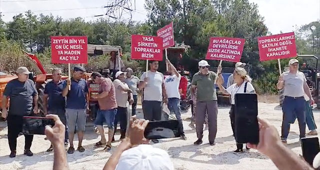 İkizköy’de Traktör Konvoylu Protesto: “Yasa Şirketlerin, Topraklar Bizimdir!”