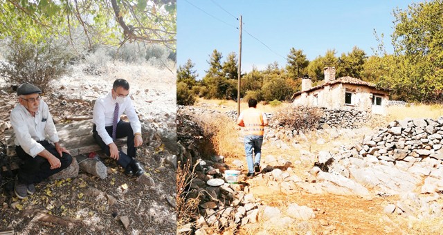 Kaymakam Arslan’dan yaşlı vatandaşa evinde ziyaret..