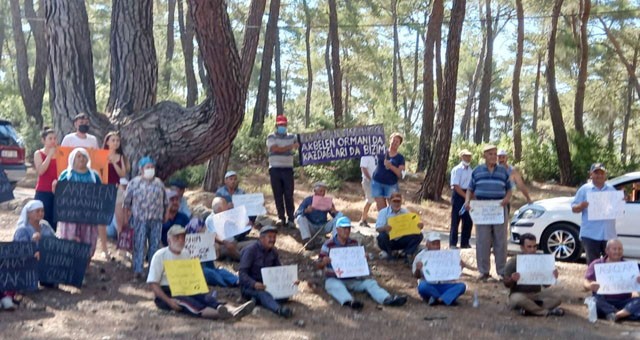 Akbelen ormanları için nöbet tutuyorlar