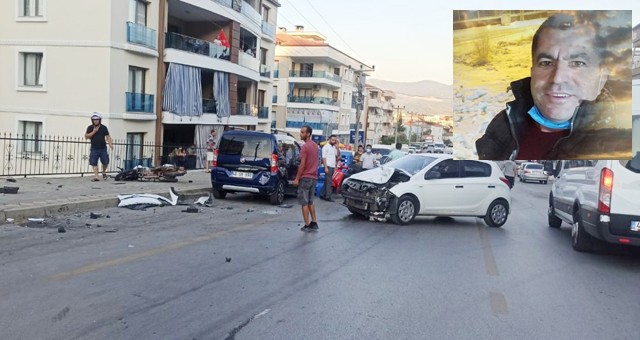 Otomobil motorsiklet çarpışması: 1 ölü..