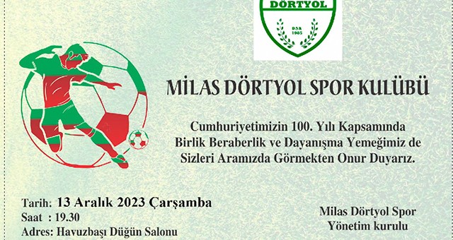Dörtyolspor Dayanışma Yemeğinin Tarihi Değişti