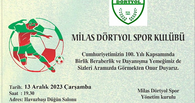 Dörtyolspor Dayanışma Yemeğinin Tarihi Değişti