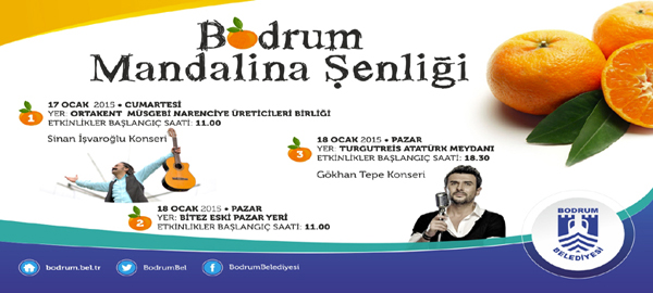 ‘Bodrum Mandalina Şenliği’ yarın başlıyor