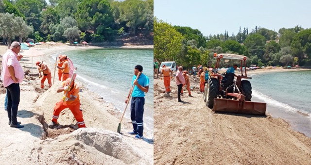 Güllük’te yeni halk plajı hizmete girdi