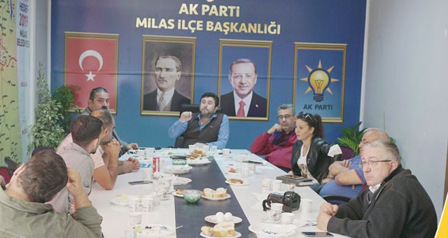 Yeni AKP İlçe Başkanı, Milas Basınıyla Buluştu..