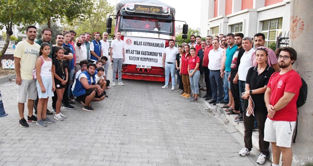 Milas’tan Kastamonu’ya yardım eli