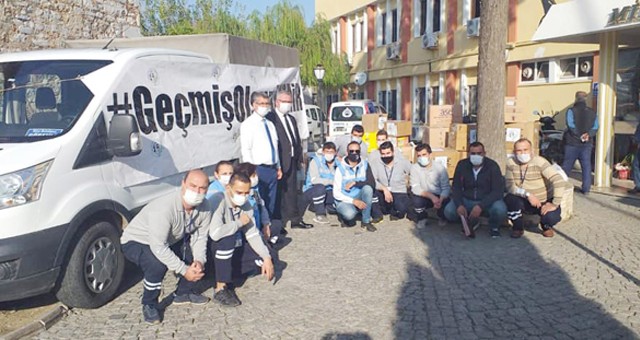 İzmir’e üçüncü yardım paketi de gitti..