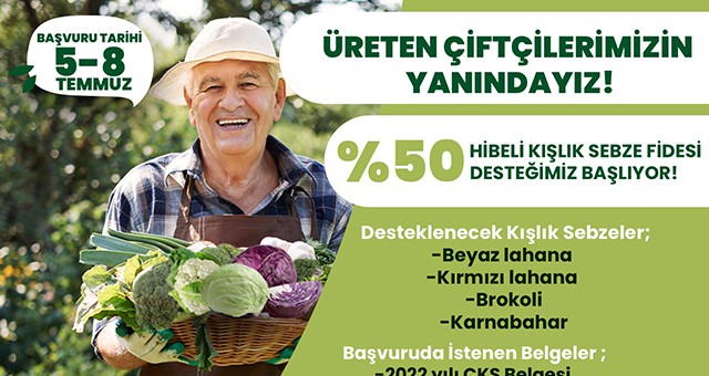 Milas Belediyesi’nden üreten çiftçiye fide desteği