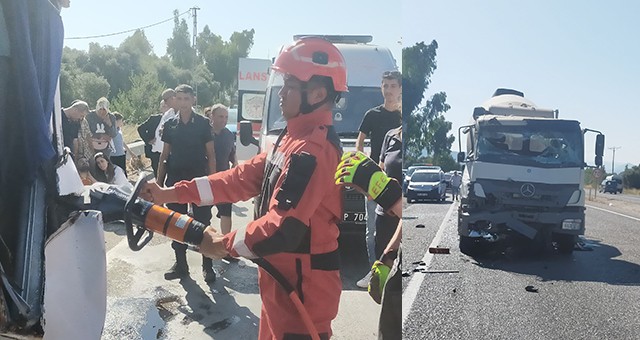 Dolmuşa Beton Mikseri Çarptı: 1 Kişi Hayatını Kaybetti, 13 Yaralı