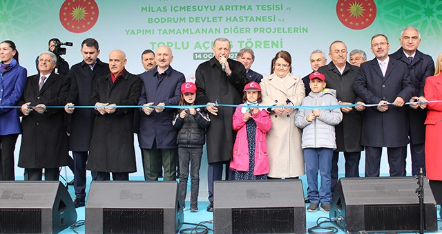 Cumhurbaşkanı Erdoğan Muğla’da toplu açılış törenine katıldı