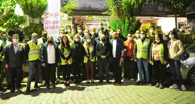 Muğla CHP'li gençler, İzmir için tek yürek