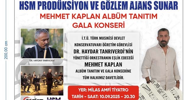 Mehmet Kaplan’dan Albüm Tanıtım Gala Konseri