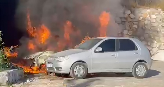 Araçların yanma sebebinin benzin kaçağı olduğu iddiası