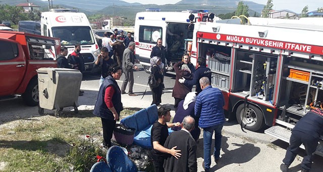 Muğla’da kaza: 4’ü ağır 34 yaralı   