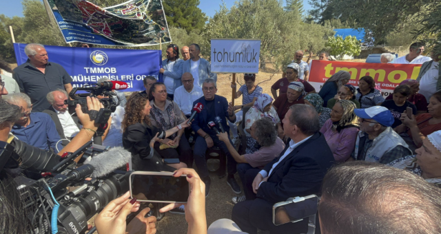 MİTİNG ÖNCESİ AKBELEN ZİYARETİ..  Gökhan Günaydın ve Oda Başkanları Akbelen’deydi..