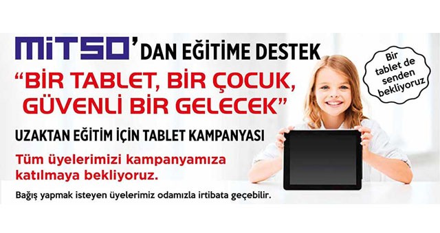 MİTSO’dan tablet bağışı kampanyası..