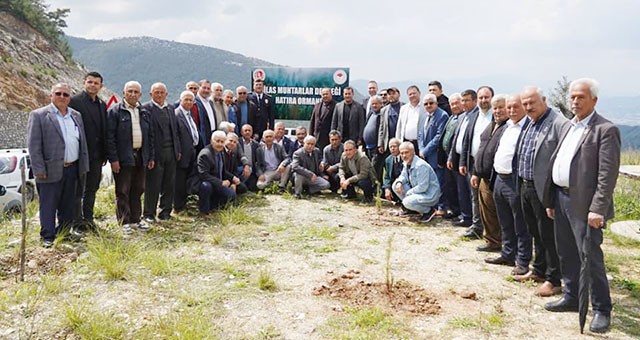 Muhtarlar tarafından Milas Muhtarlar Derneği Hatıra Ormanı oluşturuluyor