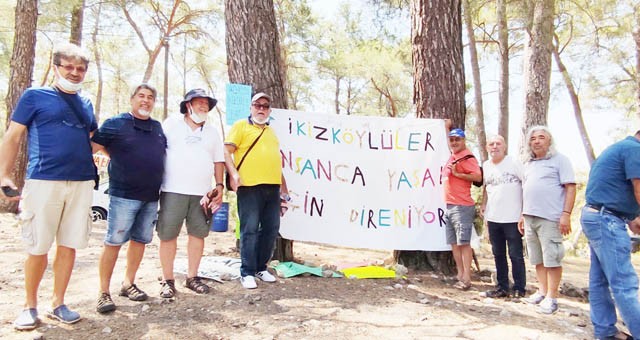 İKİZKÖY’LÜLERİN DİRENİŞİNE DESTEK SÜRÜYOR..