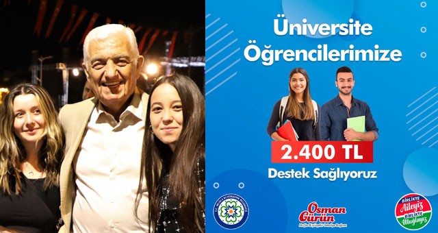 Başkan Gürün, “Üniversite Öğrencileri İçin Eğitim Desteği Başlattık”: 2400 TL