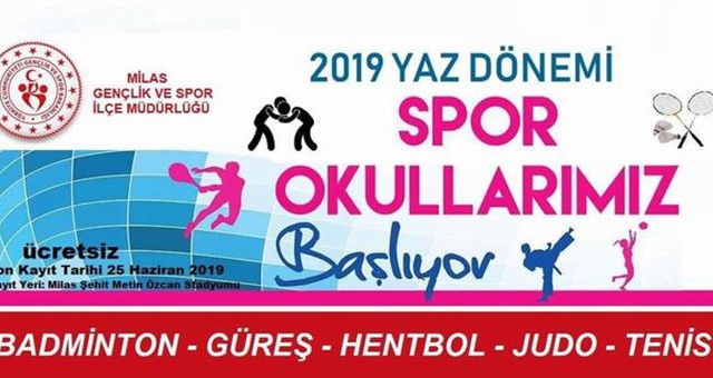 5 dalda yaz spor kursu