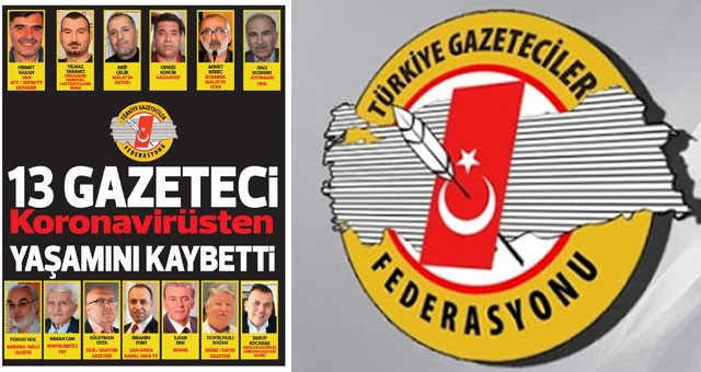 Türkiye’de koronavirüsten 13 gazeteci hayatını kaybetti