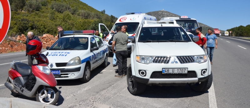 Karakaya mevkiinde trafik kazası: 2 yaralı