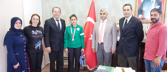 Kaymakam Gürel, Başarılı Genç Judocuyu kabul etti