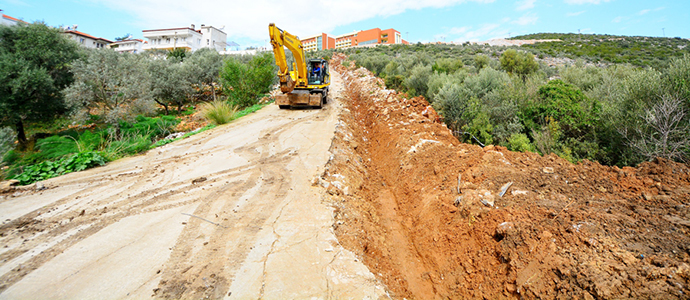 Kazıklı, Dörttepe ve Emek mahallelerine 5 bin 500 metre içme suyu hattı